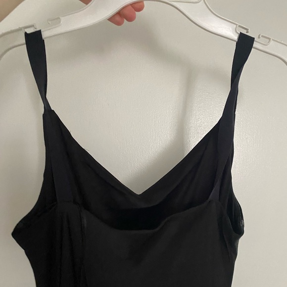 BLACK cocktail satin dress - Picture 4 of 4